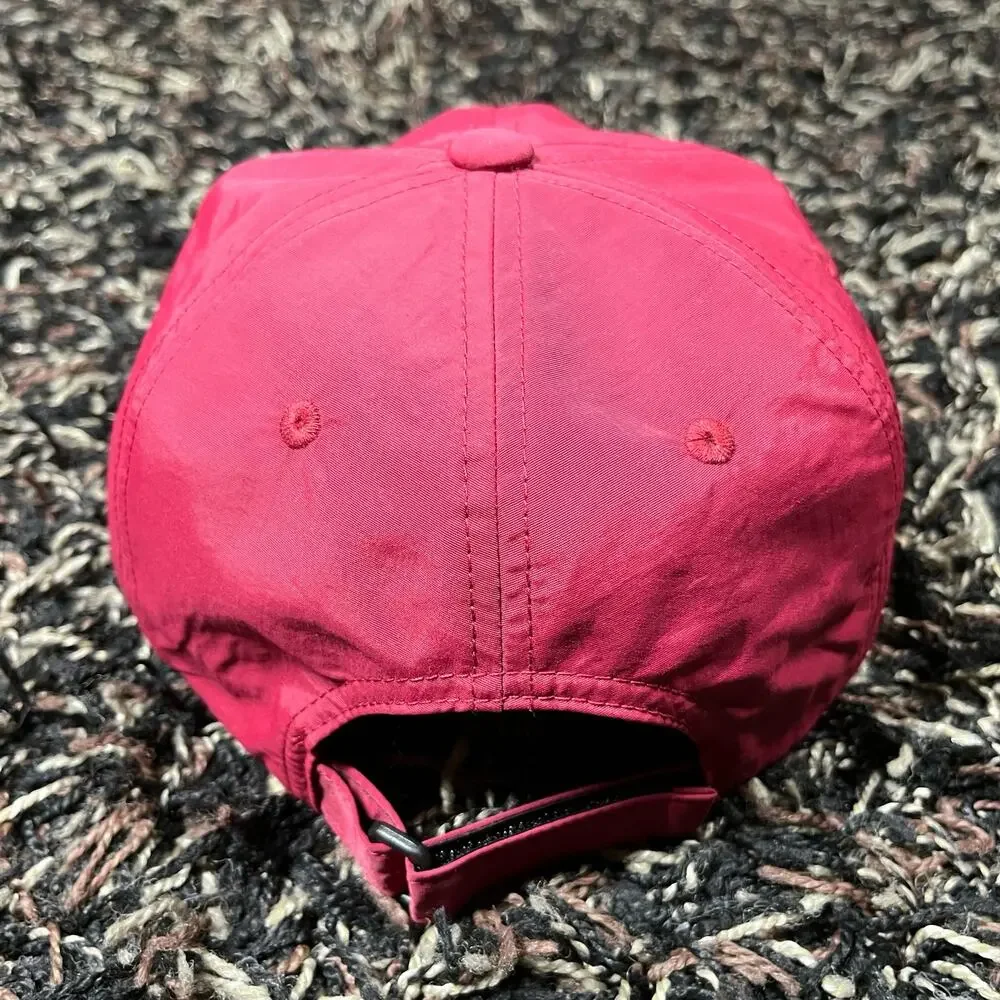 Real Bad Man Records 6 Panel Adjustable Hat Cap Nylon Burgundy Red Black RBM Men